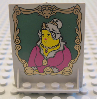 40249px2 | Door 2 x 5 x 5 Swivel, Bracket Base with HP The Fat Lady Portrait Pattern | LEGOPART