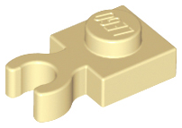 4085d | Plate, Modified 1 x 1 with Open O Clip Thick | LEGOPART