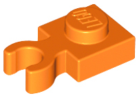 4085d | Plate, Modified 1 x 1 with Open O Clip Thick | LEGOPART