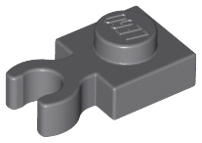 4085d | Plate, Modified 1 x 1 with Open O Clip Thick | LEGOPART