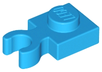 4085d | Plate, Modified 1 x 1 with Open O Clip Thick | LEGOPART