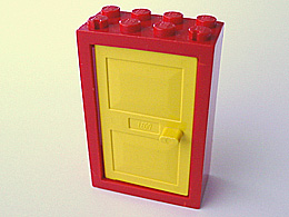 4130c03 | Door, Frame 2 x 4 x 5 with Yellow Door 1 x 4 x 5 | LEGOPART