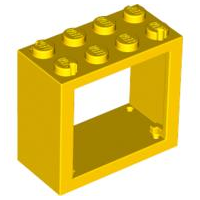 4132 | Window 2 x 4 x 3 - Solid Studs | LEGOPART