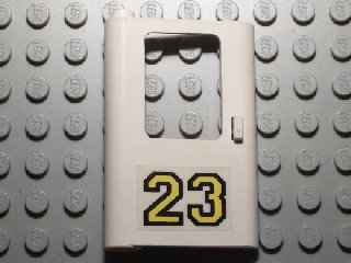 4181pb014 | Door 1 x 4 x 5 Train Left, Thin Support at Bottom with Yellow | LEGOPART