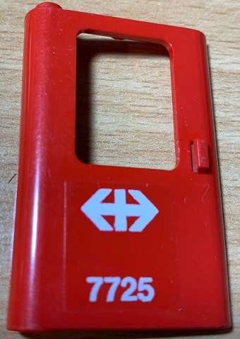 4181pb076 | Door 1 x 4 x 5 Train Left, Thin Support at Bottom with White Double Arrow | LEGOPART