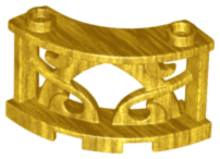 41823 | Fence 3 x 3 x 2 Quarter Round Ornamental with 2 Studs | LEGOPART