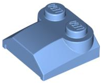 41855 | Slope, Curved 2 x 2 x 2/3 with 2 Studs and Curved Sides, Lip End | LEGOPART