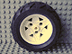 41896c02 | Wheel 43.2mm D. x 26mm Technic Racing Small, 3 Pin Holes with Black Tire 68.8 x 36 H | LEGOPART