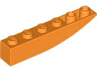 42023 | Slope, Curved 6 x 1 Inverted | LEGOPART