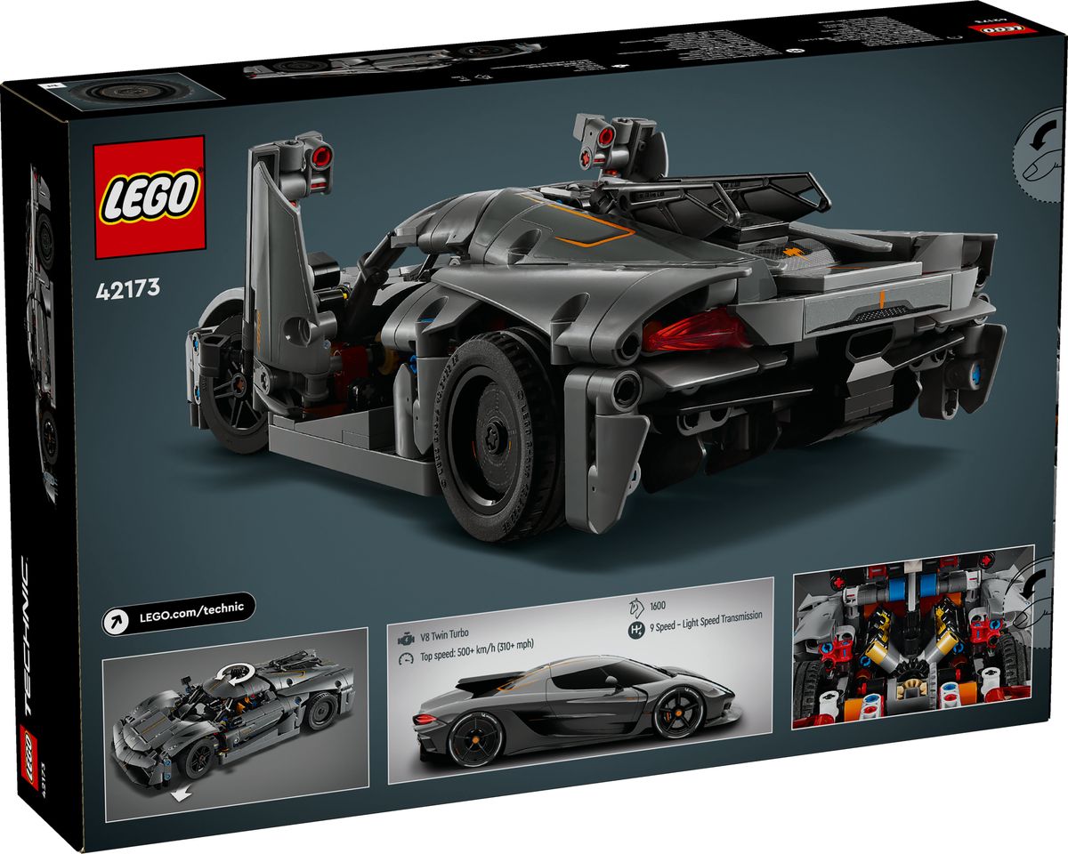 Koenigsegg Jesko Absolut Grey Hypercar LEGO 42173