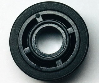 42610c02 | Wheel 11mm D. x 8mm with Center Groove with Black Tire 14mm D. x 6mm Solid Smooth | LEGOPART