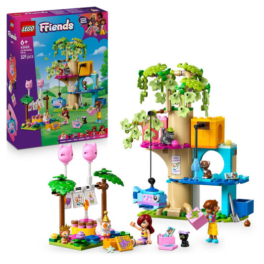 Cat Birthday Party & Tree House LEGO 42666