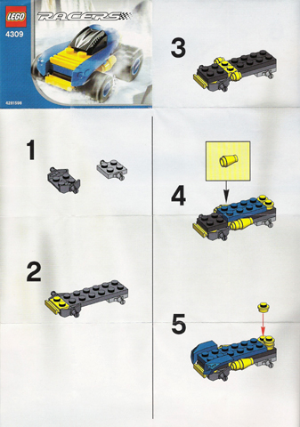 4309-1 | Blue Racer polybag | INSTRUCTIONS | LEGOPART