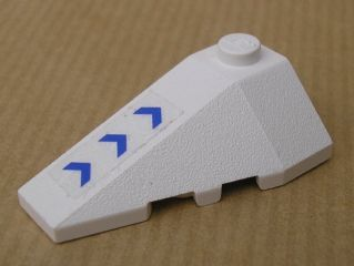 43710pb03 | Wedge 4 x 2 Triple Left with Three Blue Arrows Pattern (Sticker) - Set 7700 | LEGOPART