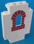 4444pb01 | Panel 2 x 5 x 6 Wall with Window with Red Bricks Window Pattern | LEGOPART