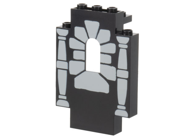 4444pb04 | Panel 2 x 5 x 6 Wall with Window with Window Stones and 2 Columns Pattern | LEGOPART