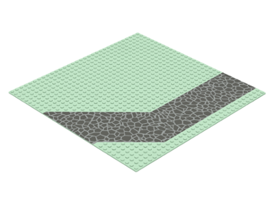 4478px3 | Baseplate, Road 32 x 32 with Driveway with Dark Gray Cobblestones on Light Gray Ground Pattern | LEGOPART