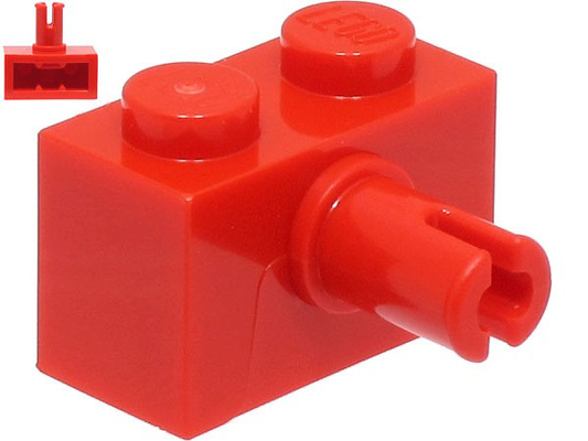 44865 | Brick, Modified 1 x 2 with Pin and Bottom Stud Holder | LEGOPART