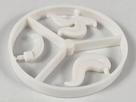 4502 | Minifigure, Plume / Feather Wheel, 3 on Sprue | LEGOPART