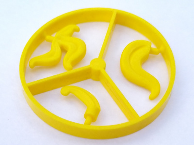 4502 | Minifigure, Plume / Feather Wheel, 3 on Sprue | LEGOPART