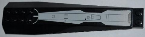 45301pb023 | Wedge 16 x 4 Triple Curved with Reinforcements with SW V-wing Starfighter Pattern | LEGOPART