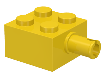 4730 | Brick, Modified 2 x 2 with Pin and No Axle Hole | LEGOPART