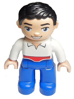 Duplo Figure Lego Ville, Disney Princess, Prince Eric LEGO 47394pb155 | Fyrebrick.be