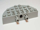 47974c01 | Brick, Round Corner 4 x 8 Full Brick Double with 2 Fixed Rotatable Friction Pins | LEGOPART