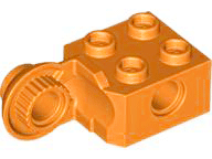 48171 | Technic, Brick Modified 2 x 2 with Pin Hole and Rotation Joint Ball Half Vertical | LEGOPART