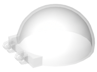50747 | Windscreen 6 x 6 x 3 Canopy Half Sphere with Dual 2 Fingers | LEGOPART