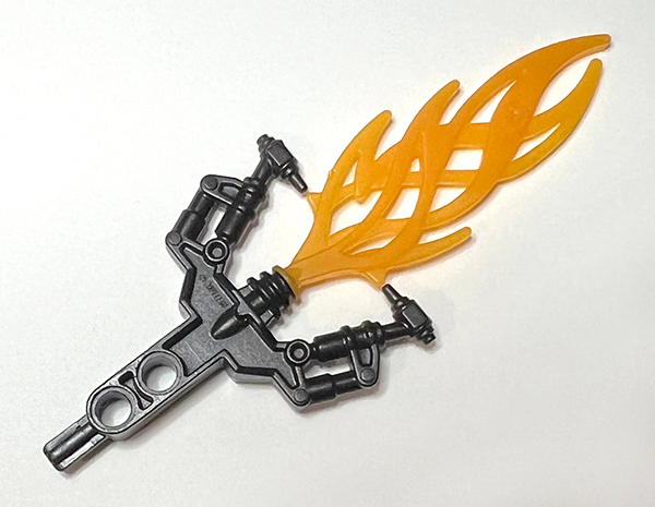 50934pb01 | Bionicle Weapon Hordika Blazer Claw with Molded Trans-Orange Flexible Flame Pattern | LEGOPART