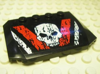 52031pb010 | Wedge 4 x 6 x 2/3 Triple Curved with Skull Pattern (Sticker) - Set 8140 | LEGOPART