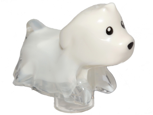 52672pb01 | Dog, Ghost with Marbled White Pattern | LEGOPART