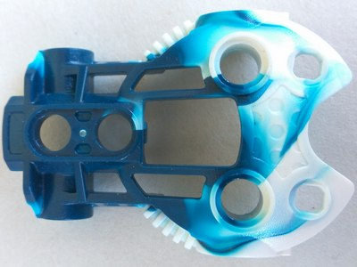 53544pb01 | Bionicle Toa Inika Shoulder Armor with Marbled White Pattern | LEGOPART