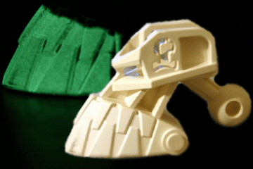 53565pb01 | Bionicle Head Connector Block (Piraka) with Glow In Dark Teeth Pattern | LEGOPART