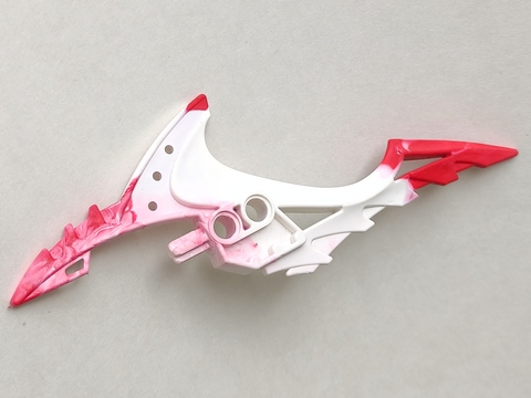 57567pb01 | Bionicle Weapon Shark Tooth Blade with Marbled Red Pattern | LEGOPART