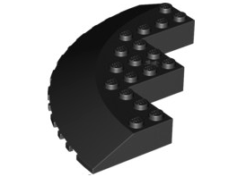 58846 | Brick, Round Corner 10 x 10 with Slope 33 Edge, Axle Hole, Facet Cutout | LEGOPART