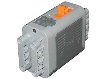 59510c01 | Electric 9V Battery Box 4 x 11 x 7 PF with Orange Switch and Dark Bluish Gray Covers | LEGOPART