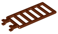 6020 | Bar 7 x 3 with 2 U Clips | LEGOPART