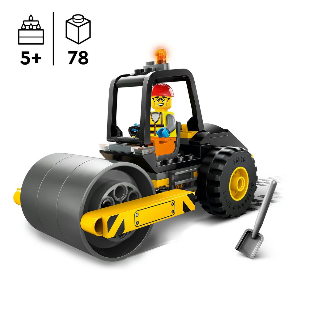 Bouw stoomwals LEGO 60401