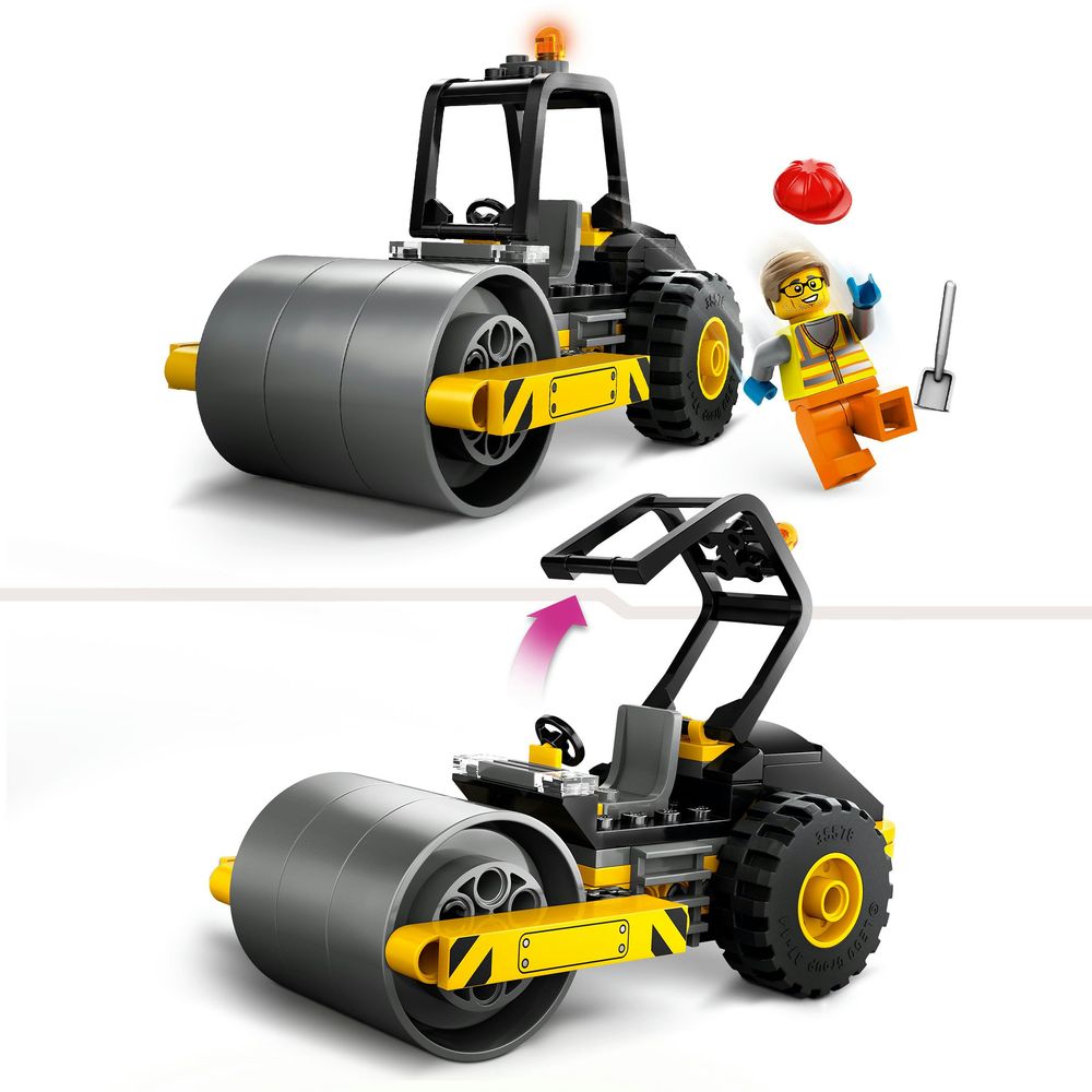 Bouw stoomwals LEGO 60401