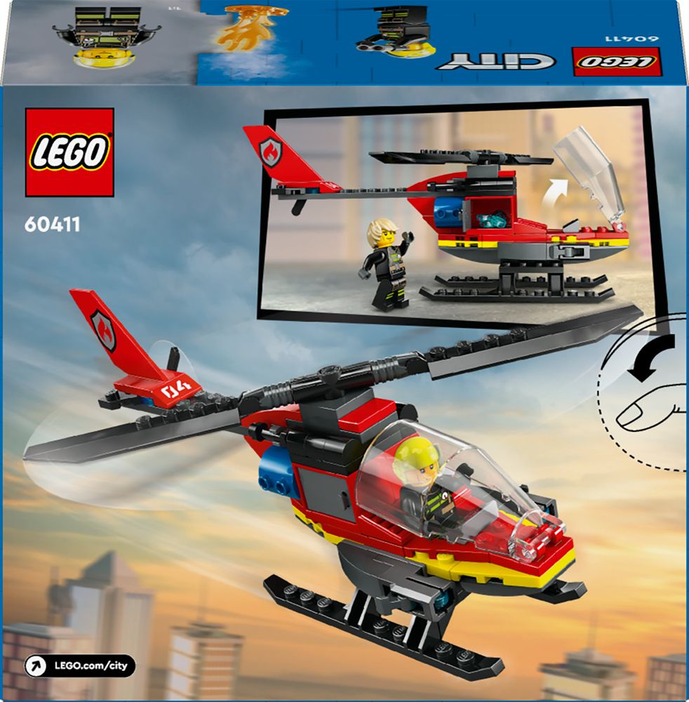 Brandweerhelikopter LEGO 60411