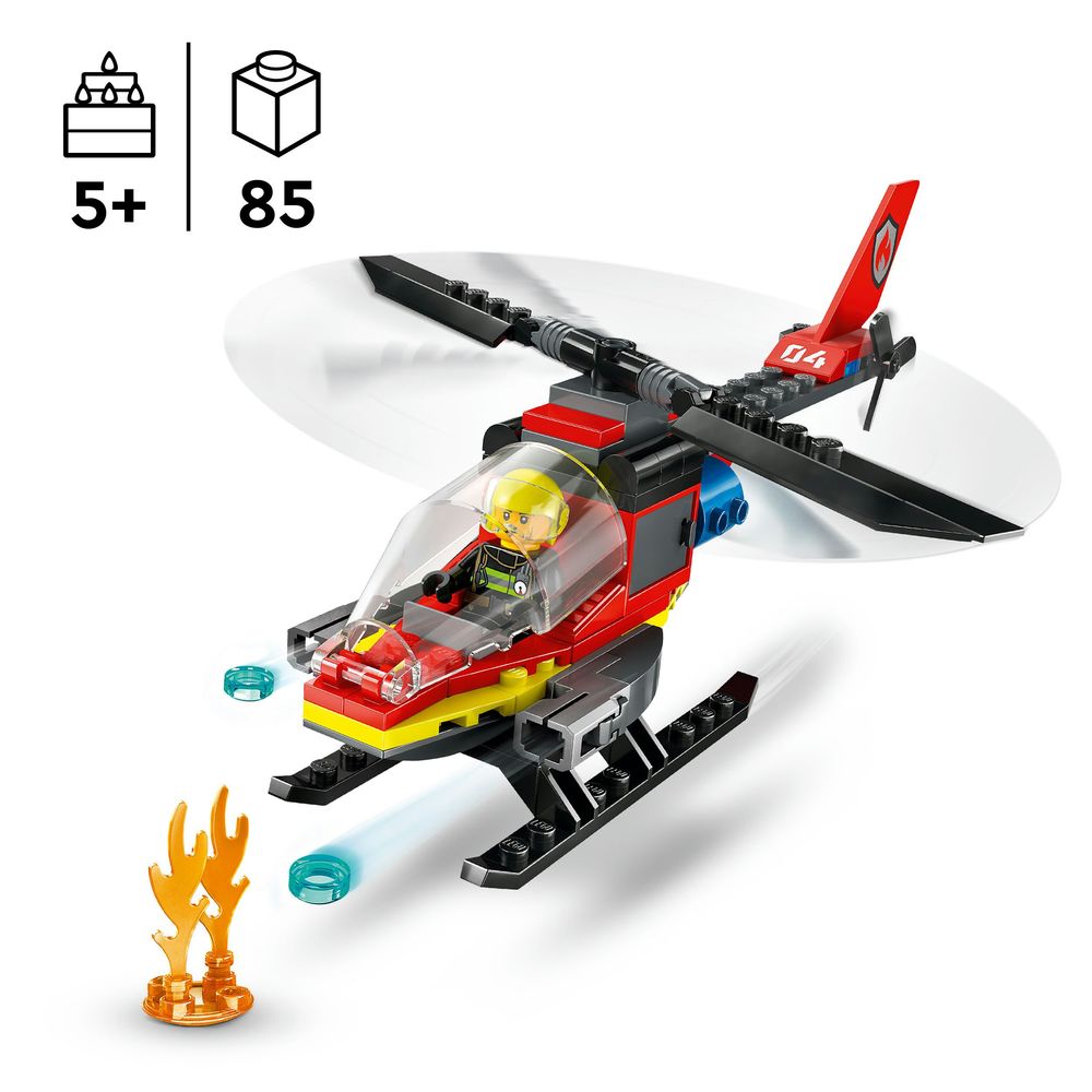 Brandweerhelikopter LEGO 60411