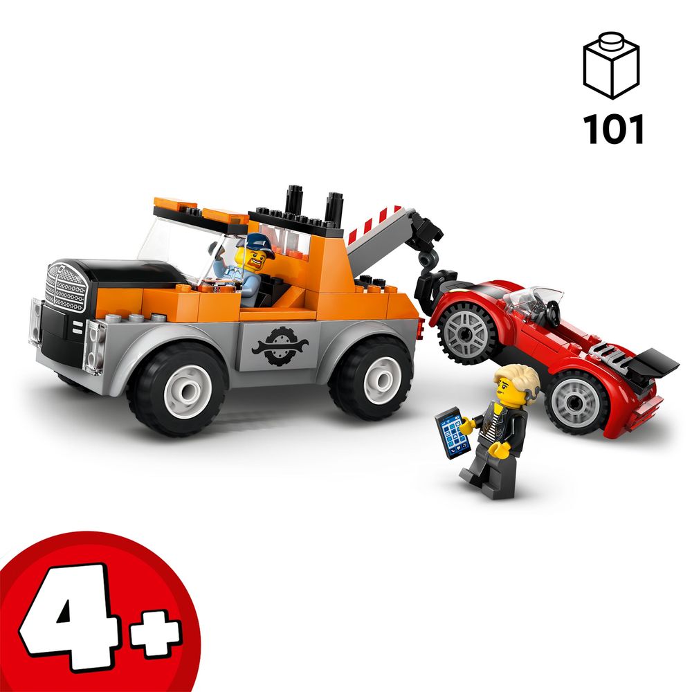 Tow Truck and Sports Car Repair LEGO 60435