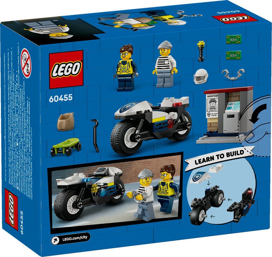 Police Motorcycle Chase LEGO 60455