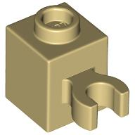 60475b | Brick, Modified 1 x 1 with Open O Clip | LEGOPART