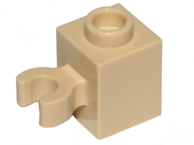 60475b | Brick, Modified 1 x 1 with Open O Clip | LEGOPART