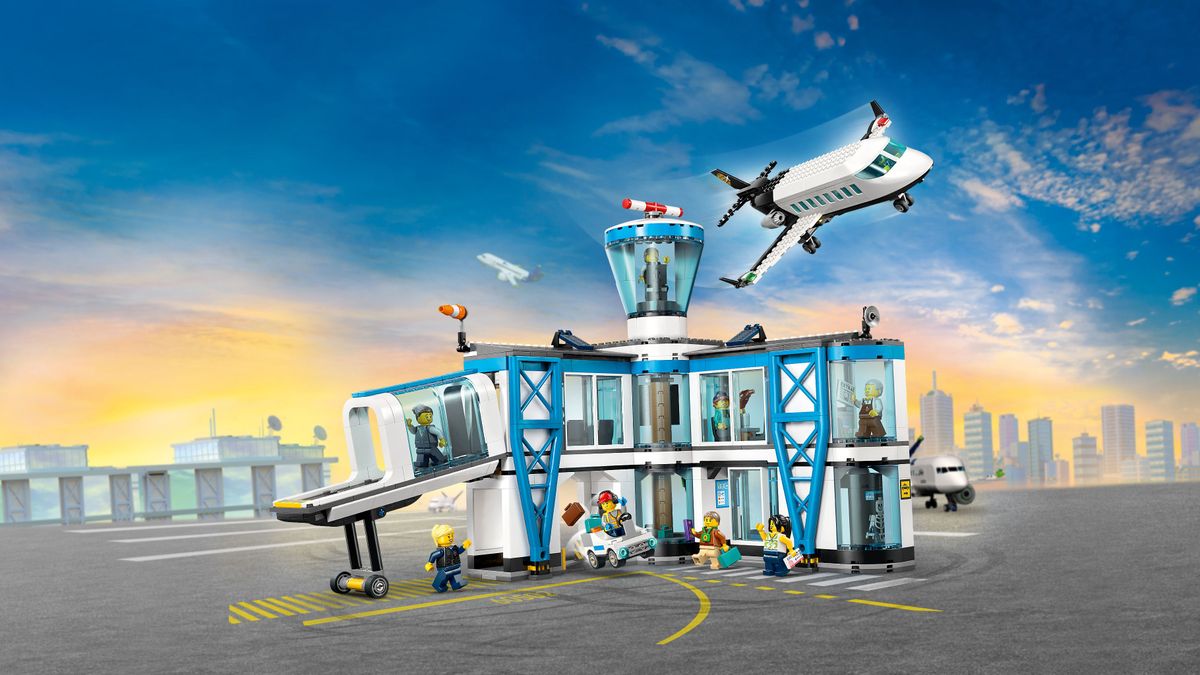 Airport with Airplane LEGO 60502