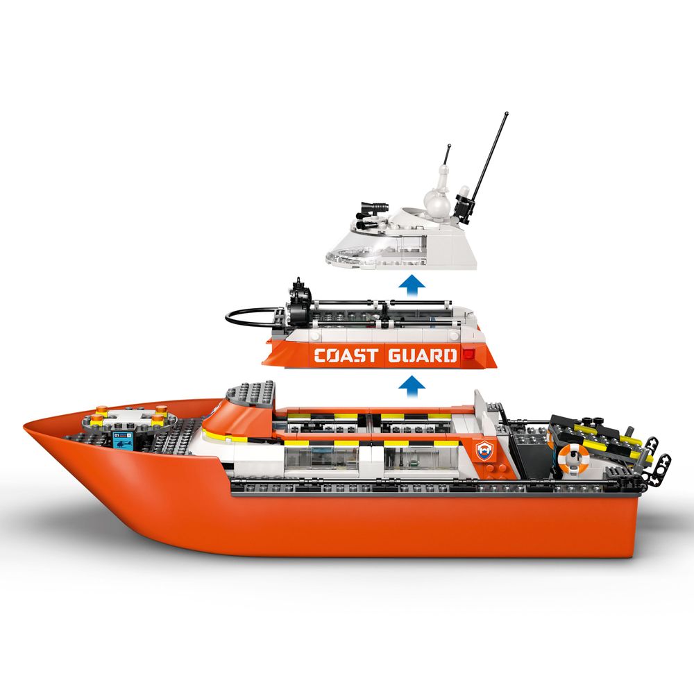 Coast Guard Rescue Boat & Helicopter LEGO 60504