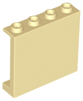 60581 | Panel 1 x 4 x 3 with Side Supports - Hollow Studs | LEGOPART